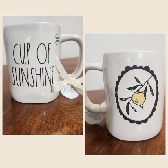 Rae Dunn "Cup of Sunshine" Lemon mug - Picture 1 of 6